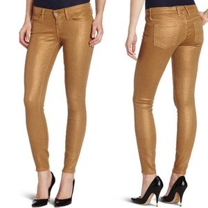 Lucky Brand Gold Charlie Skinny Jeans